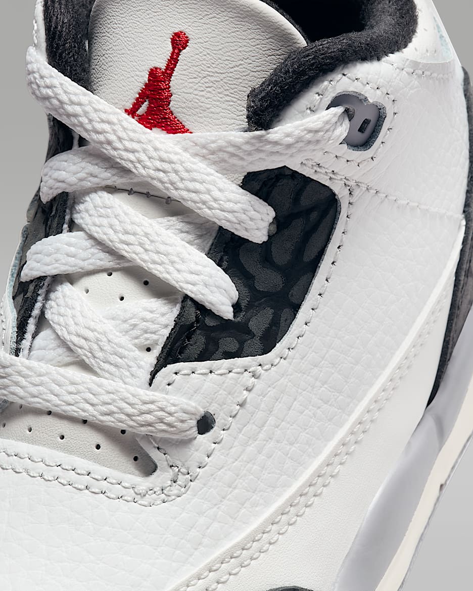 Jordan 3 Retro Cement Grey Baby Toddler Shoes. Nike
